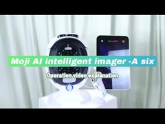 Beauty Salon Full Face Skin Test Machine With UV / RGB / PL Light Multilanguage Support